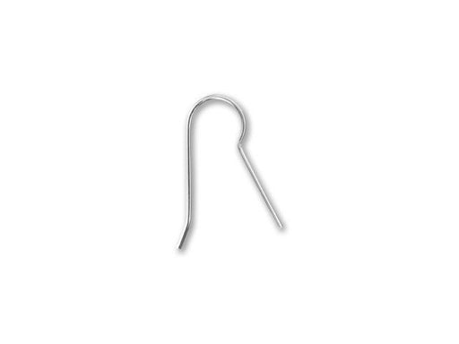 Earring Findings, French Earwire Hook 23mm / 20 Gauge, Sterling Silver (1 Pair)