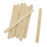 Natural Wood Craft Sticks, Flat with Rounded Edge 4.5 Inches, 10 Sticks