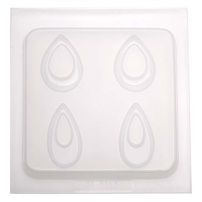 Resin Epoxy Mold For Jewelry Casting - 2 Pair Teardrop Earrings