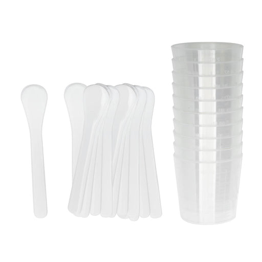 ICE Resin, Mixing Cups & White Stir Sticks (20 Pack)