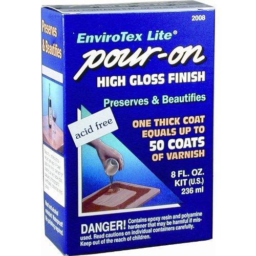 Envirotex Lite Pour-On High Gloss Epoxy - 8 oz