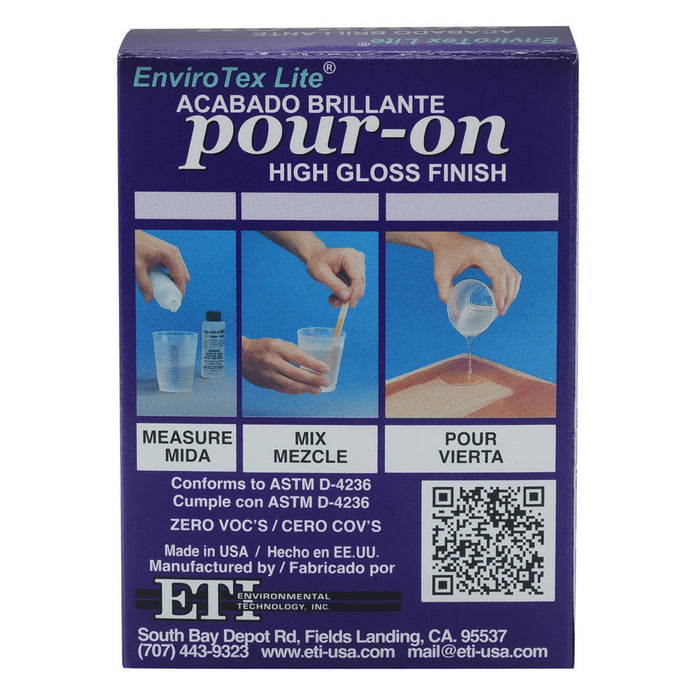 Envirotex Lite Pour-On High Gloss Epoxy - 4 oz
