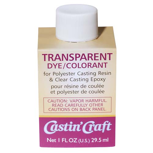 CASTIN CRAFT Casting Epoxy Resin Transparent Amber Pigment Dye 1 Oz