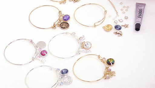 Instructions for Making the Deluxe Charm Bangle Bracelet Kits