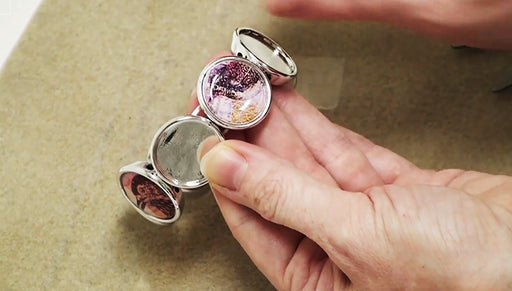 How to Make a Bezel Bracelet with Epoxy Stickers