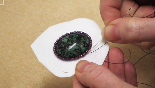 How to Backstitch in Bead Embroidery