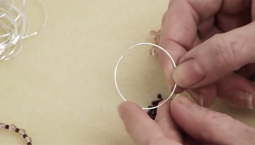 How to Make a Pair of Earrings Using Beading Hoop Earrings