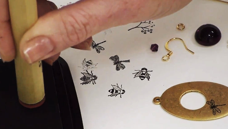How to Use StazOn Ink and Rubber Stamps in Jewelry — Beadaholique