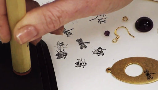 How to Use StazOn Ink and Rubber Stamps in Jewelry