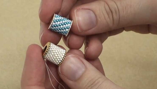 How to Cover a Channel Bead Core With Bead Weaving