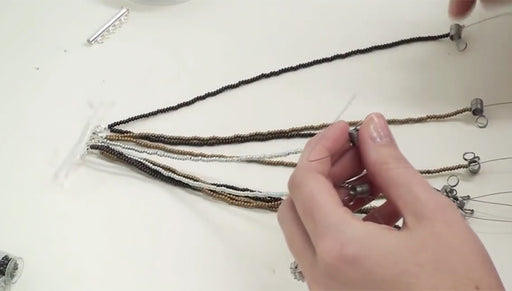 How to do a Loose 10 Strand Braid and Make a Bracelet