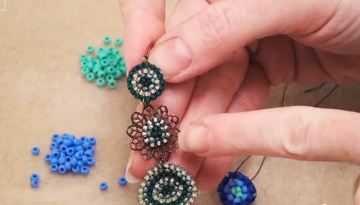 How Attach an Earring Hook Directly to Bead Weaving — Beadaholique