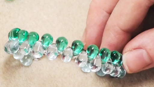 How to Make a Wire Glass Drop Bead Bracelet