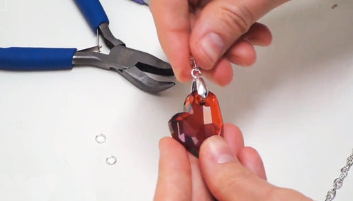 Learn To Bead Video #7: Make A Simple Austrian Crystal Pendant Necklace
