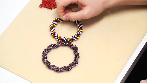How to do Spiral Rope Stitch for Beading & Make a Bracelet