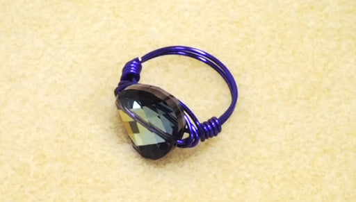 How To Make A Wrapped Wire Bead Ring