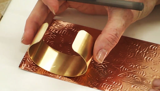 How to Cover a Brass Cuff in Lillypilly Copper Sheets
