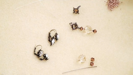 How to Make an Earring with a Beadable Earring Finding with Loops