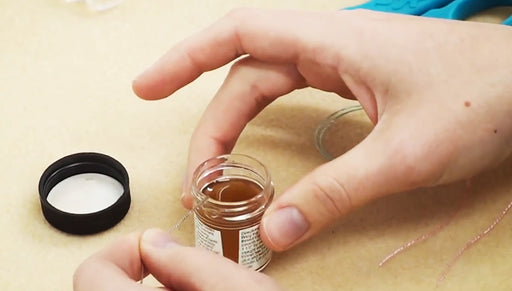 How to Use Gum Arabic Beading Glue to Create a Self Needle