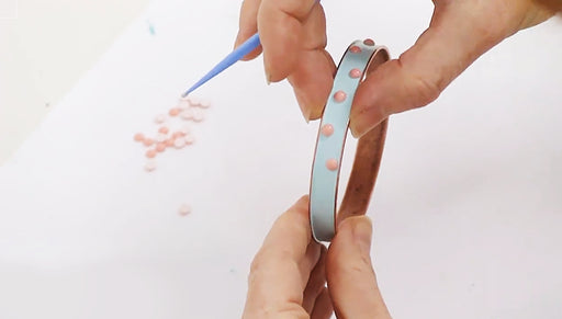 How to Embellish and Paint a Channel Bangle Bracelet