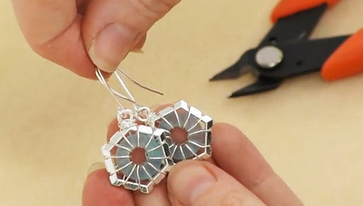 How to Use Shaped Wire Wrappers to Make a Pair of Earrings