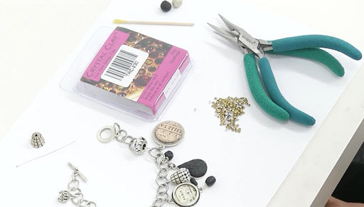 How to Make a Crystal Encrusted Charm by Becky Nunn