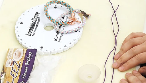 How To Use Flexible Plastic Thread Bobbins For Kumihimo Or Macrame