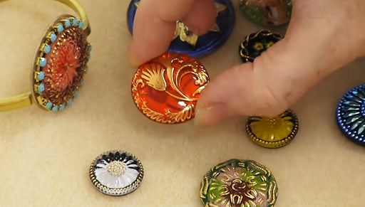 Show & Tell: Czech Glass Flat Back Button Cabochons