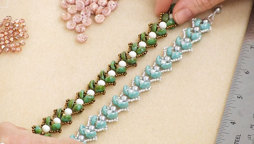 peace lily in water beads How to Make the Water Lily Bead Woven Bracelet — Beadaholique