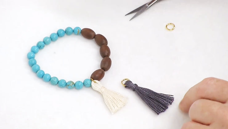 DIY bracelet/silk thread tassel bracelet/jewellery making/simple and easy  bracelet - YouTube