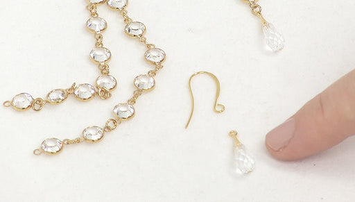 How to Make Earrings using Austrian Crystal Pure Drop Pendants