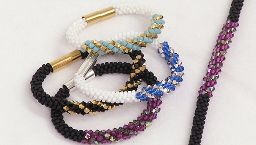 How to Make the Deluxe Beaded Kumihimo Bracelet Kit with Spiral Bicone Focal