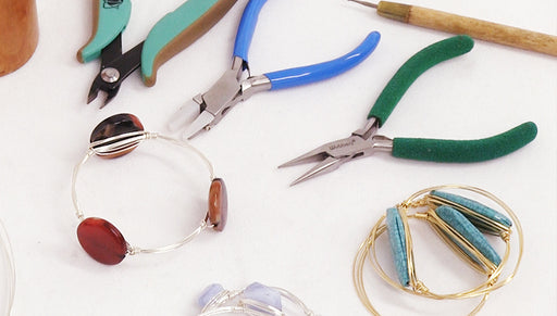 How to Make Wire Wrapped Bangles with Gemstone Focals
