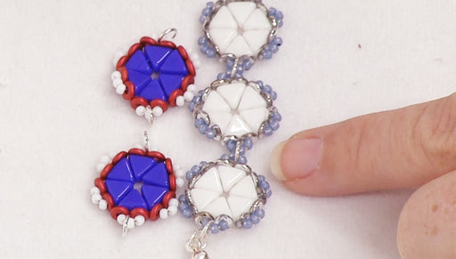 How to Bead Weave a basic flower using the Kheops Par Puca Beads