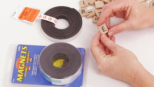 How to Make Scrabble Tile Magnets using Magnetic Tape