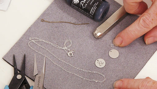 How to Make a Petite Metal Stamped Necklace with ImpressArt Punch Stamps