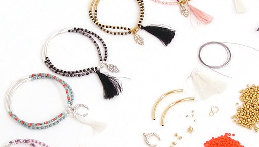 How to Make the Crystal Charm Bracelet with Tassel Kit