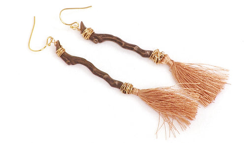 How to Make the Witch's Broom Earrings