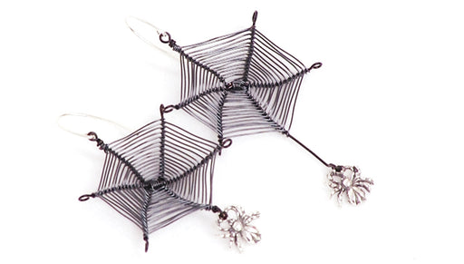 How to Wire Wrap a Spider Web and Make a Pair of Earrings