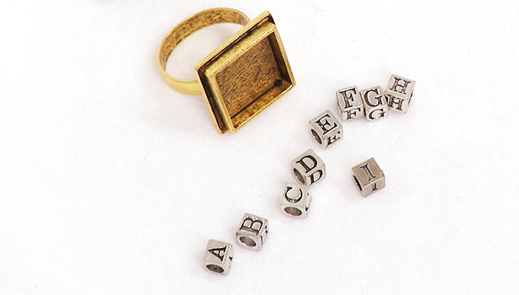 How to Make an Alphabet Ring — Beadaholique