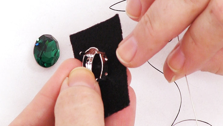 How to Attach a Fancy Stone Setting to Beading Foundation — Beadaholique