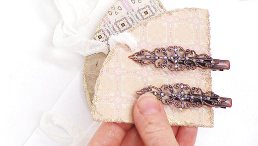 How to Embellish Barrettes and Package them for Gift Giving
