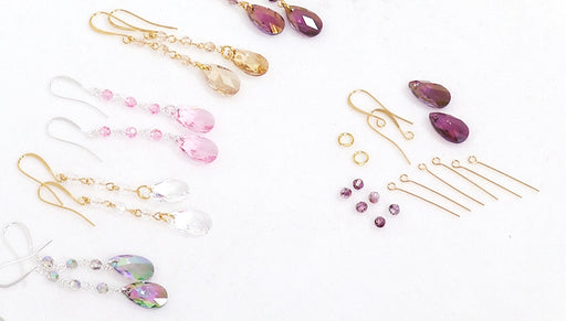 How to Make the Austrian Crystal Drop Earrings Kit
