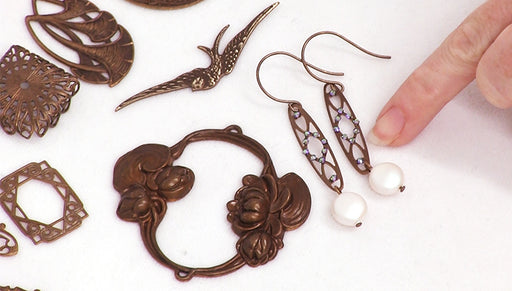 How to Make the Clarabel Earrings from the Vintaj Designer Series