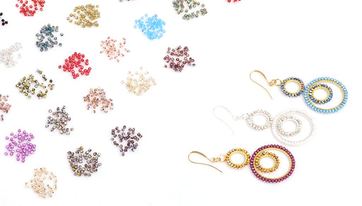 How to Make the Jasmine Earrings featuring True2 Czech Fire Polish Glass Beads