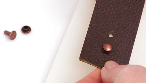 How to Set Cap Rivets in Faux Leather with Melissa Cable