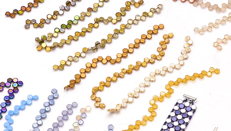 Show And Tell New Colors Of Czech Glass Honeycomb Beads — Beadaholique