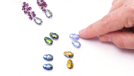 Show and Tell:  Austrian Crystal Scarab Beads in 2X AB Finishes