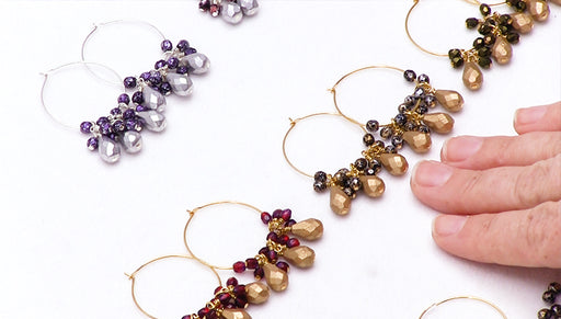 How to Make the Beaded Hoop Earrings - An Exclusive Beadaholique Kit