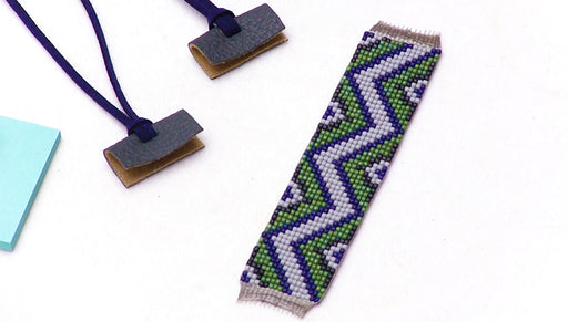 How to Finish Off Beaded Loom Work with Faux Leather